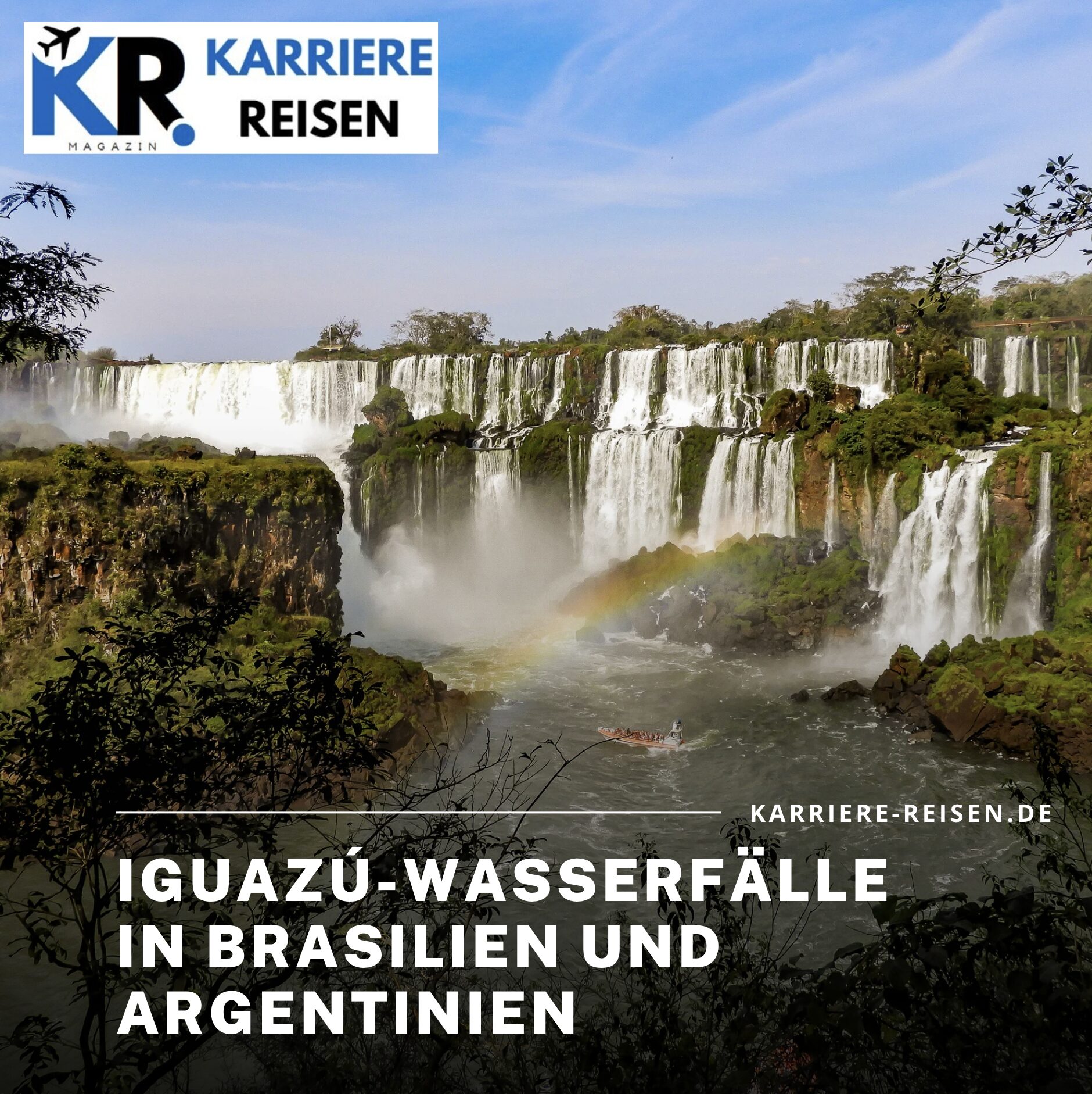 Iguazú-Wasserfälle in Brasilien und Argentinien