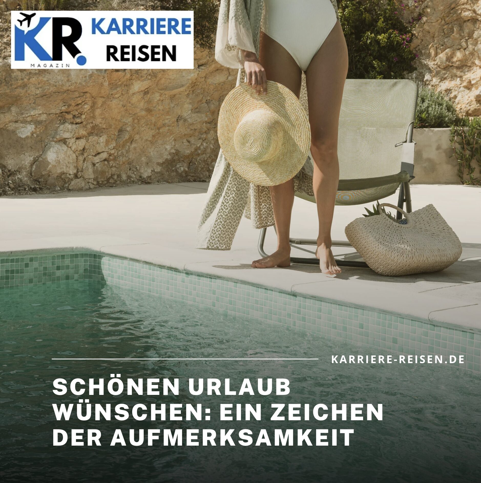 Schönen Urlaub wünschen: Ein Zeichen der Aufmerksamkeit