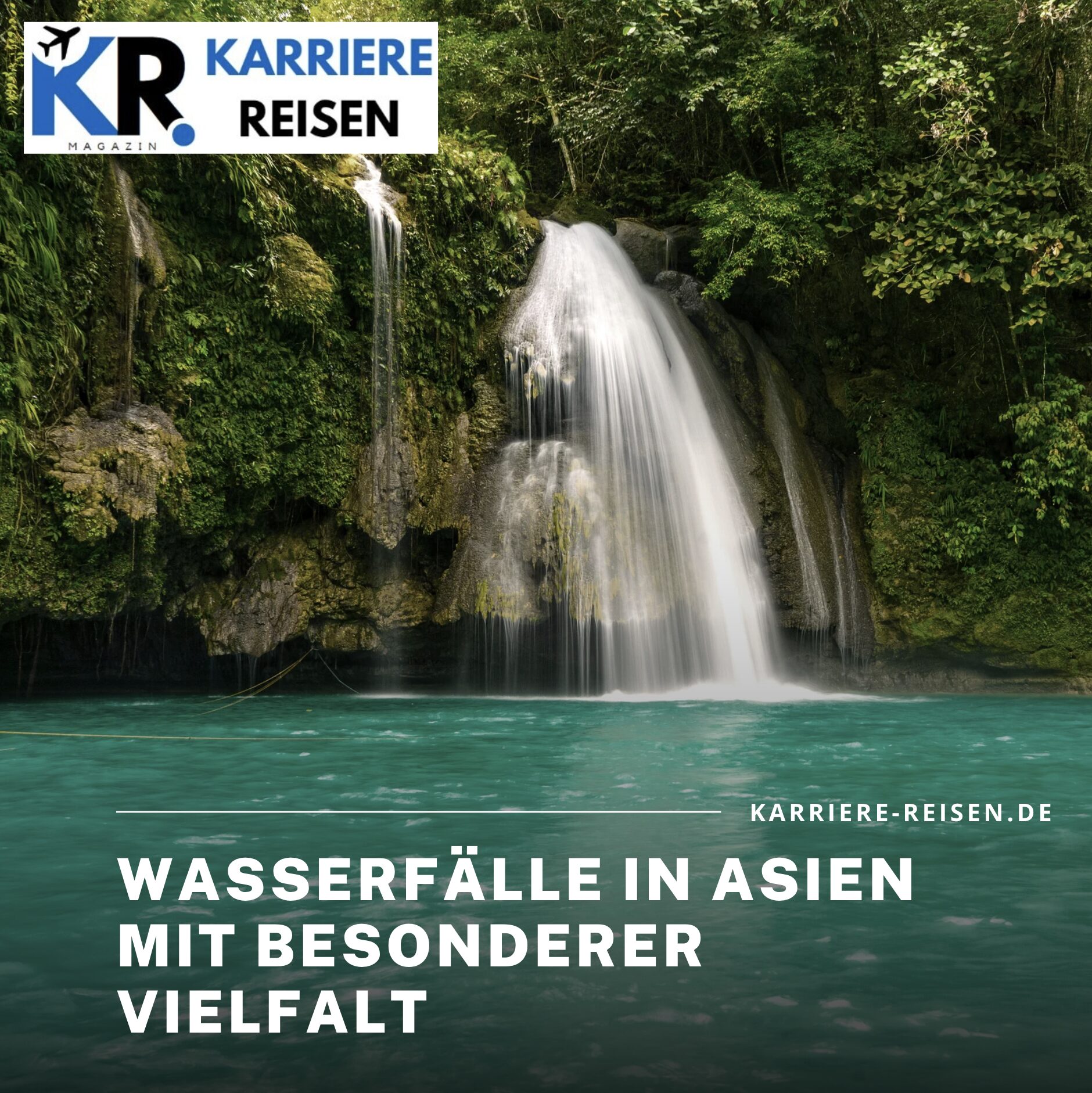 Wasserfälle in Asien mit besonderer Vielfalt